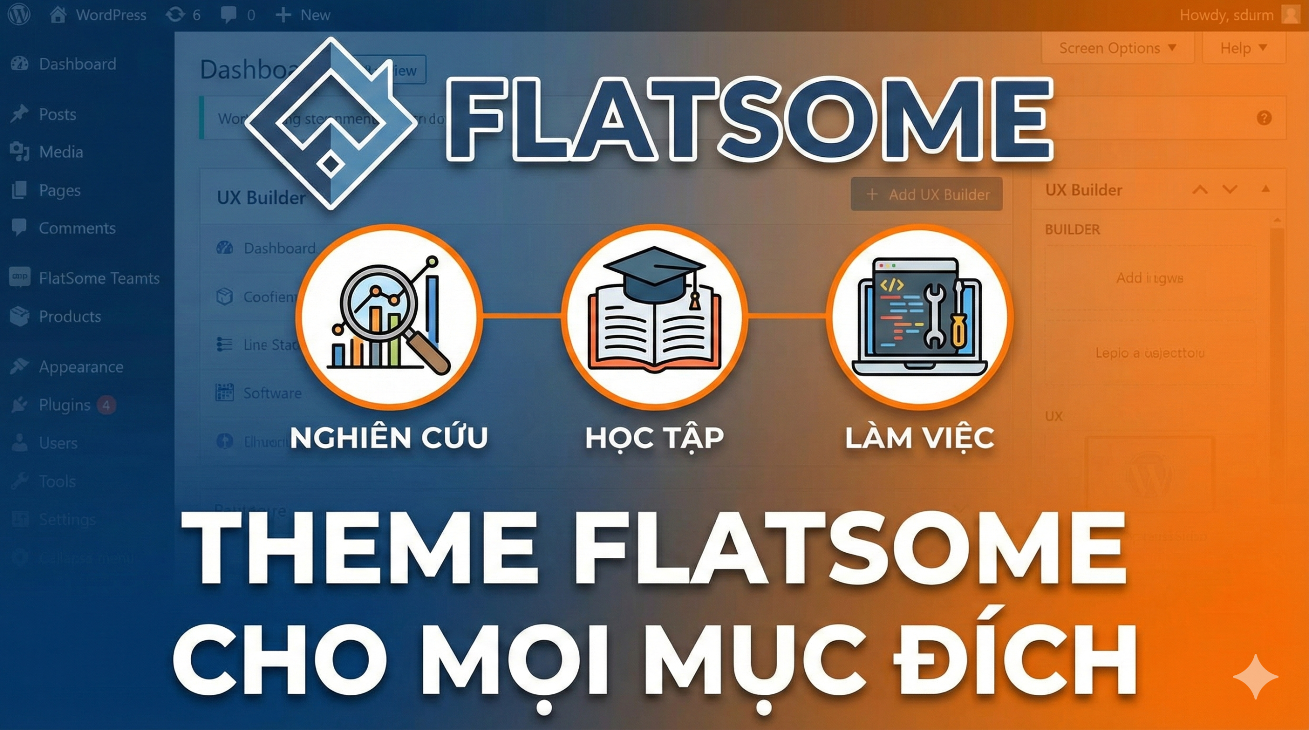 Chia sẻ theme flatsome nghiên cứu học tập và làm việc
