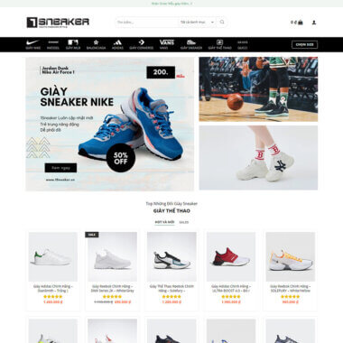 Website bán giày Sneaker