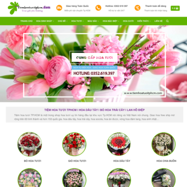 Thiết kế website hoa tươi