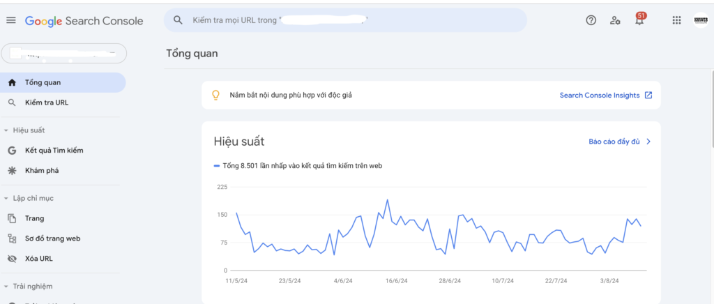 Công cụ Google Search Console