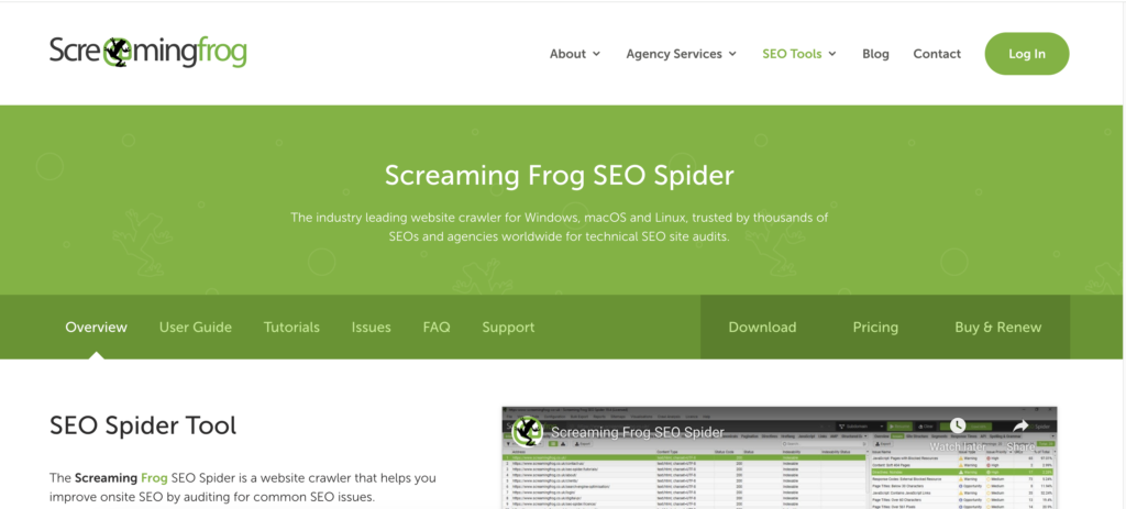 Công cụ SEO Spider Tool