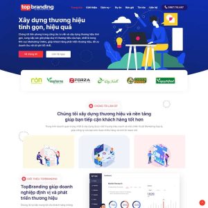 Mẫu website dịch vụ quảng cáo - marketing
