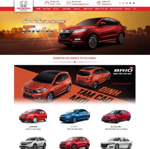 Mẫu website honda ô tô 02