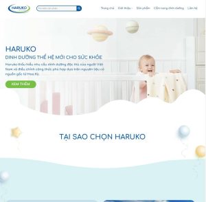 Mẫu website landing bán sữa 2