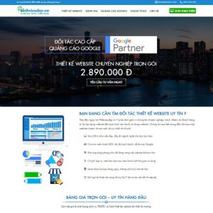 Mẫu website công ty thiết kế web 06