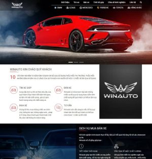 Mẫu website bán xe hơi cũ