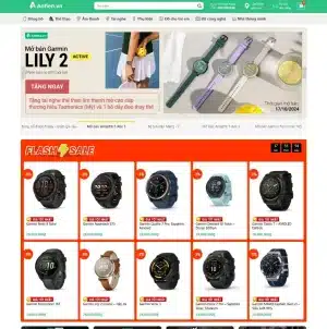 Website bán đồng hồ, đồ công nghệ 03